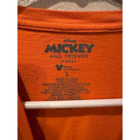 Disney Mickey Minnie Mouse and Friends Halloween Orange T-shirt L - Picture 3 of 3